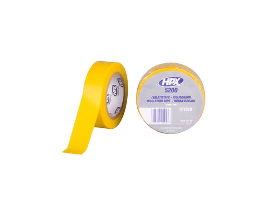 HPX PVC isolatietape geel 19MM X 10M 200st