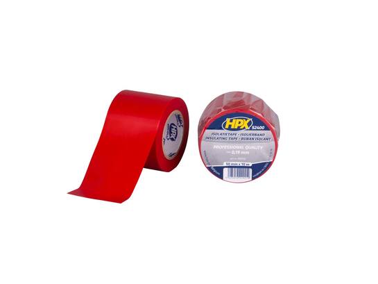 HPX PVC isolatietape ROOD 50MM X 10M