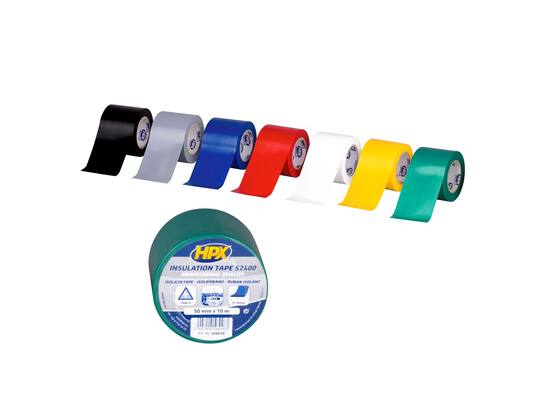 HPX PVC isolatietape GEEL 50MM X 10M