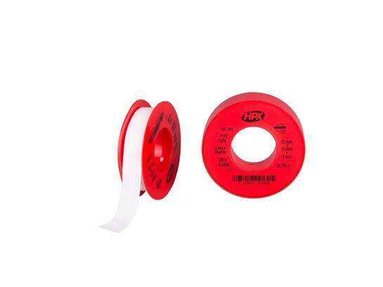 HPX PTFE gasafdichtingstape wit 12MM X 12M 20st