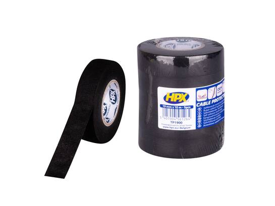 HPX Kabelbeschermingstape zwart PAK A 5 ROL 19MM X 10M 10st