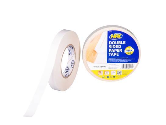 HPX Papiertape dubbelzijdig 19MMX50M