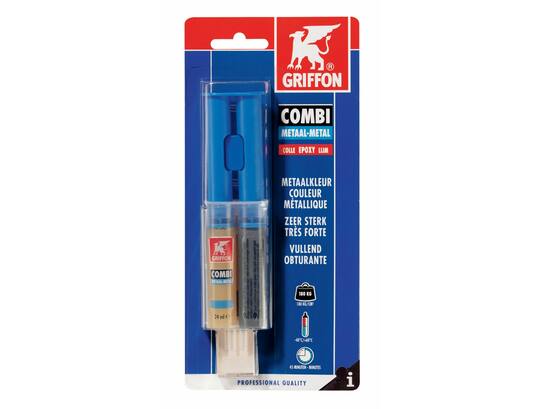 Griffon Epoxylijm metaal 2-componenten, metaalkleur 24 ml