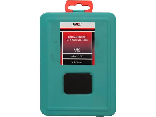 KELFORT Plaatborenset HSS 3DLG 3-30.5 MM
