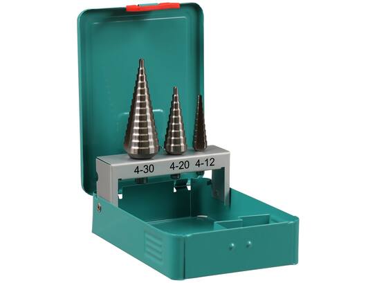 KELFORT Plaatborenset HSS 3DLG GETRAPT 4-30 MM