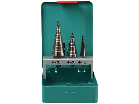 KELFORT Plaatborenset HSS 3DLG GETRAPT 4-30 MM
