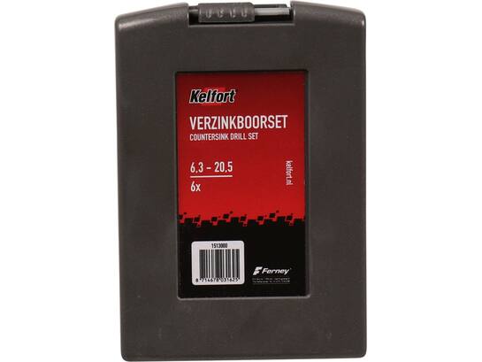 KELFORT Verzinkborenset 6-DELIG