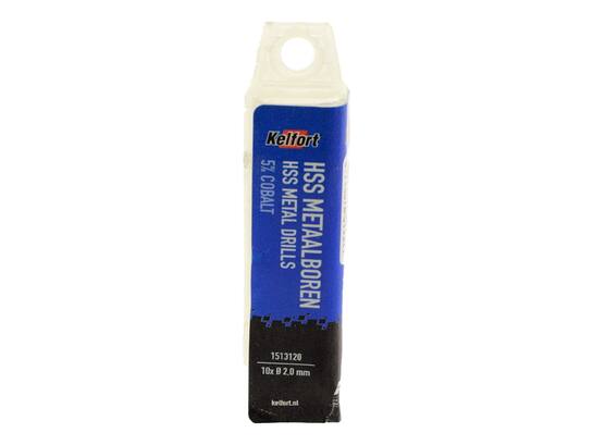 Kelfort Metaalboor HSS cobalt 2.0 mm 10 stuks