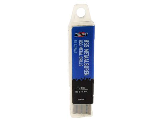 Kelfort Metaalboor HSS cobalt 3.5 mm 10 stuks