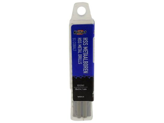 Kelfort Metaalboor HSS cobalt 4.1mm 10 stuks