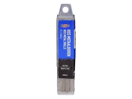 Kelfort Metaalboor HSS cobalt 4.2 mm 10 stuks