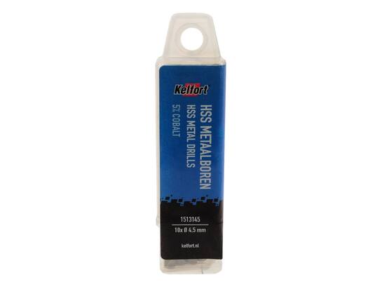 Kelfort Metaalboor HSS cobalt 4.5 mm 10 stuks