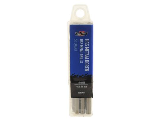 Kelfort Metaalboor HSS cobalt 5.5 mm 10 stuks