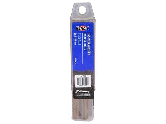Kelfort Metaalboor HSS cobalt 10.0 mm 5 stuks