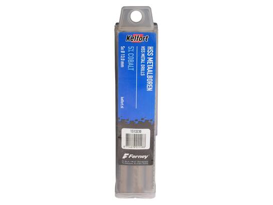 Kelfort Metaalboor HSS cobalt 13.0 meter 5 stuks