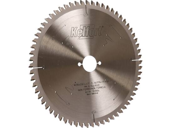 Kelfort Cirkelzaagblad Z=64TFN 235X2,8x30