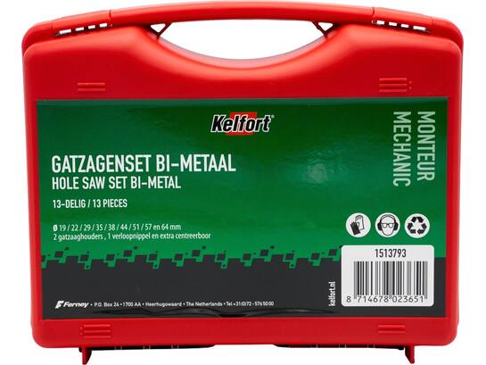 KELFORT Gatzaagset Bi-Metal MONTEUR 13 DELIG