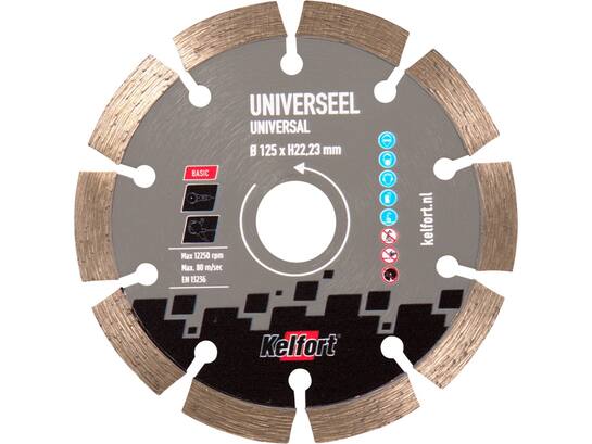 Kelfort Diamantzaag basic universeel 230 mm