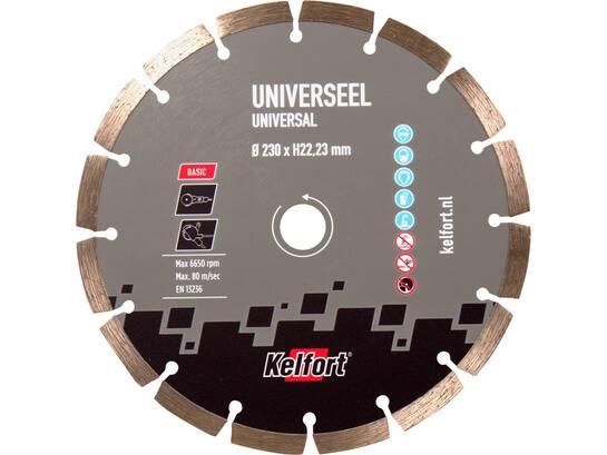 Kelfort Diamantzaag basic universeel 230 mm