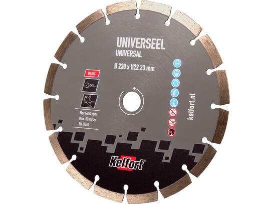 Kelfort Diamantzaag basic universeel 230 mm