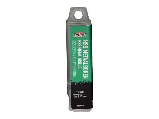 Kelfort Metaalboor HSS geslepen 1.5 meter 10 stuks