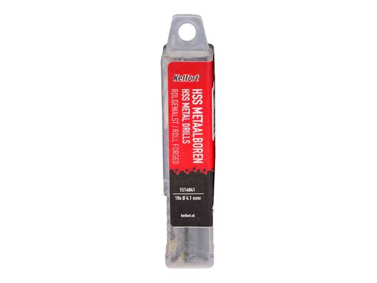 Kelfort Metaalboor HSS rolgewalst 4.1 mm 10 stuks