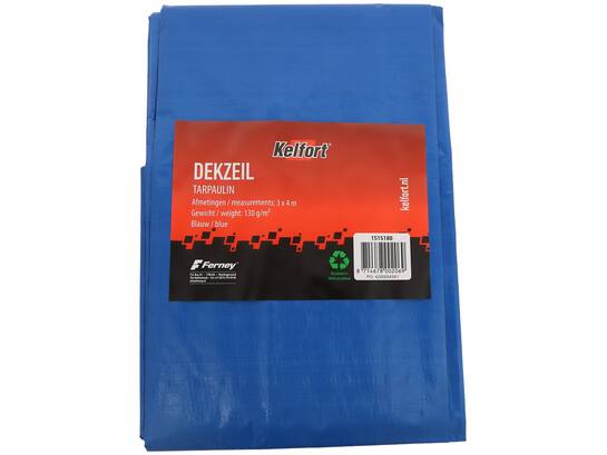 Kelfort Dekkleed blauw 130g/m2 3X4 MTR