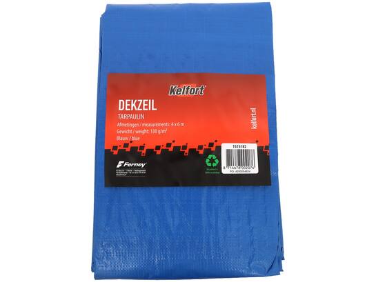 Kelfort Dekkleed blauw 130g/m2 4X6 MTR