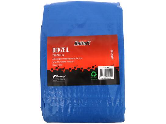 Kelfort Dekkleed blauw 130g/m2 8X10 MTR