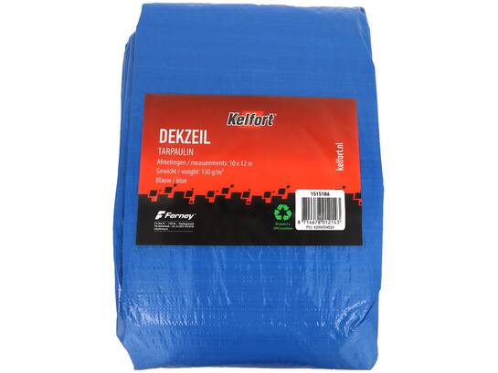 Kelfort Dekkleed blauw 130g/m2 10X12 MTR