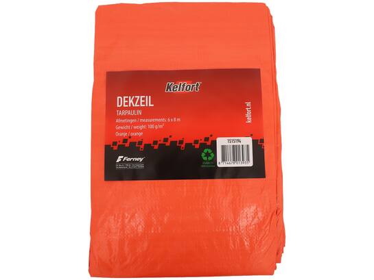 Kelfort Dekkleed oranje 100g/m2 6X8 MTR