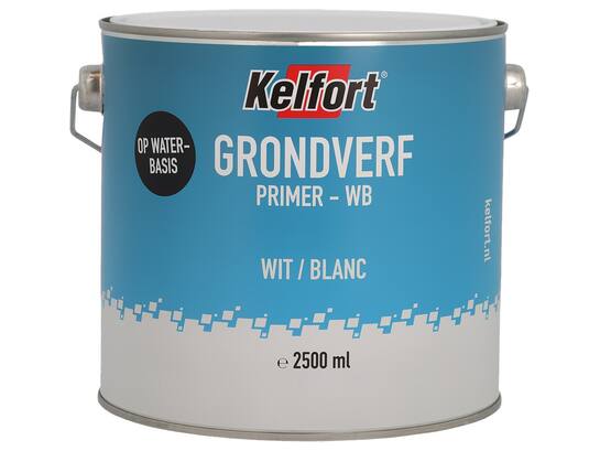 Kelfort Grondverf wit waterbasis 2500 ml
