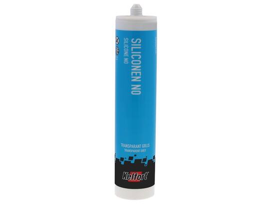 KELFORT Siliconenkit NO TRANSPARANT/GRIJS 310 ML