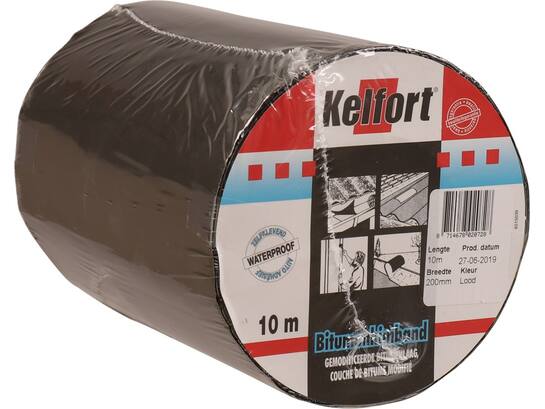 KELFORT Bitumenkimband LOODKLEUR 10MX200 MM