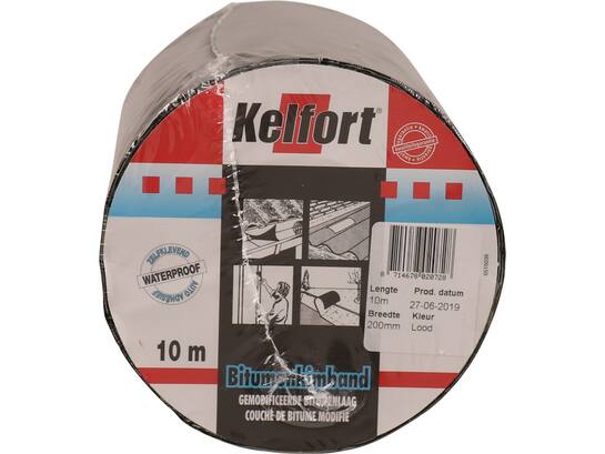 KELFORT Bitumenkimband LOODKLEUR 10MX200 MM