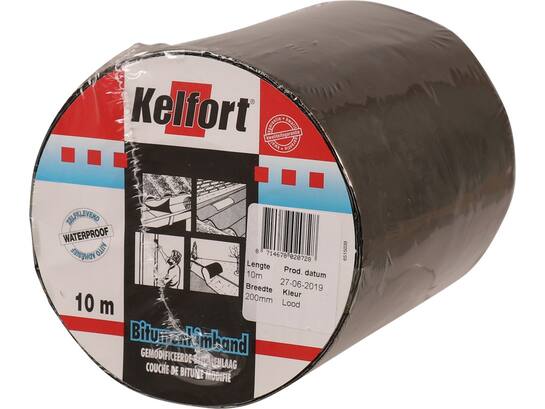 KELFORT Bitumenkimband LOODKLEUR 10MX200 MM