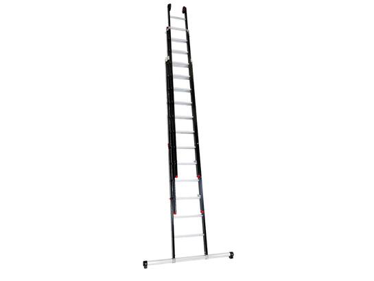 Kelfort Reformladder zwart gecoat met stabilisatiebalk 3X12 TR