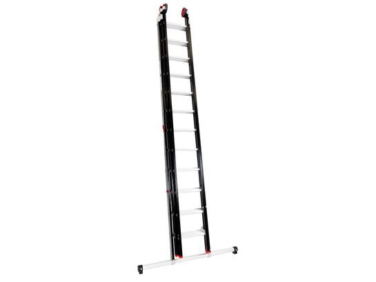 Kelfort Reformladder zwart gecoat met stabilisatiebalk 3X12 TR