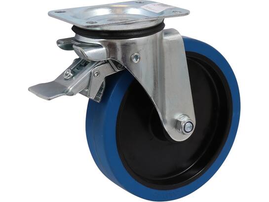 KELFORT Zwenkwiel blauw met rem DIAM. 200 MM 138X109 MM