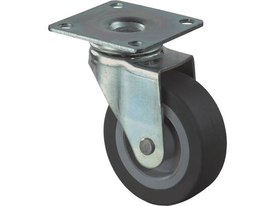 KELFORT Zwenkwiel rubber 15 KG 25 MM