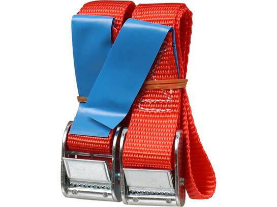 Kelfort Spanband rood met klemgesp 25 mm X1,0 meter