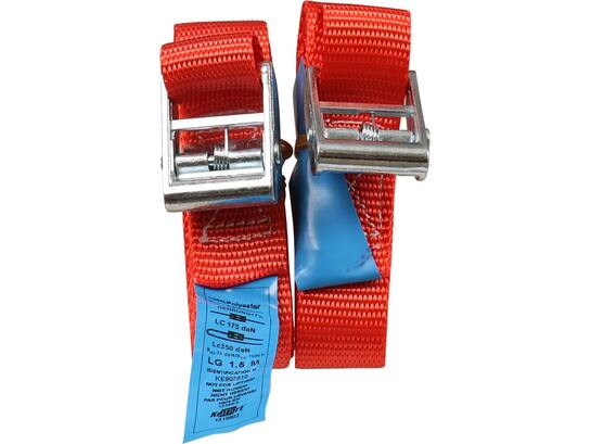 Kelfort Spanband rood met klemgesp 25 mm X1,5 meter
