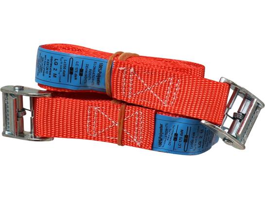 Kelfort Spanband rood met klemgesp 25 mm X2,0 meter