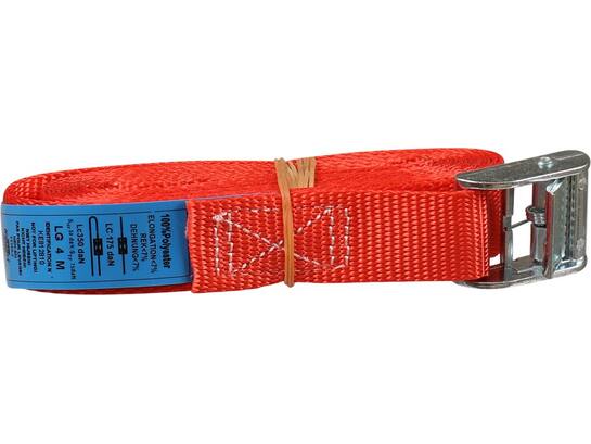 Kelfort Spanband rood met klemgesp 25 mm X4.0 meter