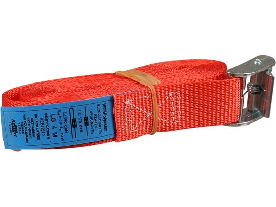 Kelfort Spanband rood met klemgesp 25 mm X4.0 meter
