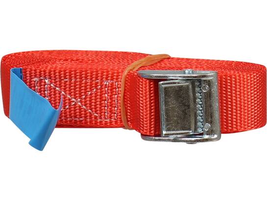 Kelfort Spanband rood met klemgesp 25 mm X5,0 meter