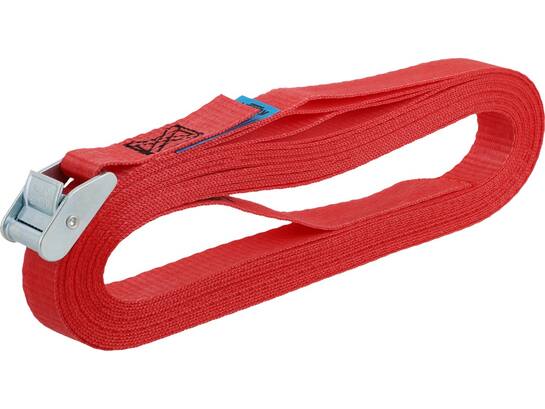 Kelfort Spanband rood met klemgesp 25 mm X10,0 meter
