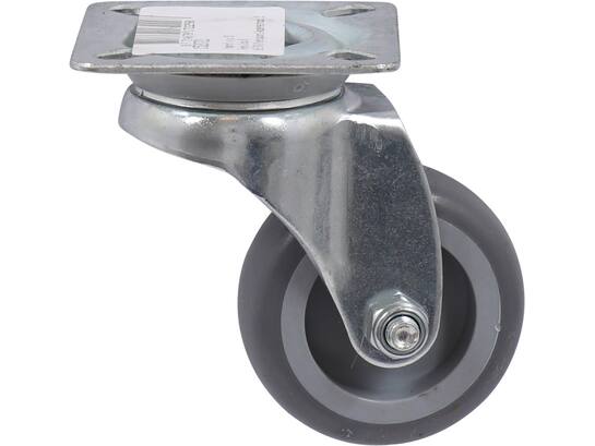 Kelfort Zwenkwiel met plaat 60 kg 75 MM