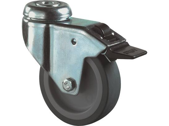 KELFORT Zwenkwiel met boutgat en rem 50 KG 50 MM