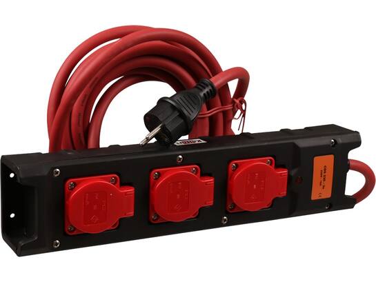 Kelfort Contactblok nylon met kabel H07M-F 3delig 5M 3X2,5